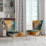 Comfort Of Glory Abstract Expressionism Blue - Modern Arm Chair