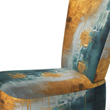 Comfort Of Glory Abstract Expressionism Blue - Modern Arm Chair