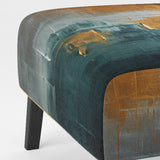 Comfort Of Glory Abstract Expressionism Blue - Modern Arm Chair