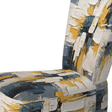 Yes To Everything Abstract Nova Blue - Modern Arm Chair