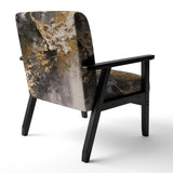 Dreams Of Abundance Black And Gold - Modern Accent Slipper Chair
