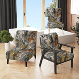 Autumn Jazz Abstract Expressionism - Modern Accent Slipper Chair