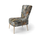 Autumn Jazz Abstract Expressionism - Modern Accent Slipper Chair