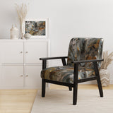 Autumn Jazz Abstract Expressionism - Modern Accent Slipper Chair