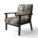 Autumn Jazz Abstract Expressionism - Modern Accent Slipper Chair
