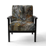 Autumn Jazz Abstract Expressionism - Modern Accent Slipper Chair