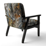 Autumn Jazz Abstract Expressionism - Modern Accent Slipper Chair