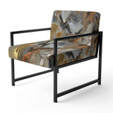 Autumn Jazz Abstract Expressionism - Modern Accent Slipper Chair