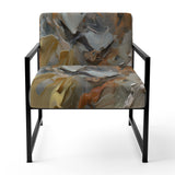 Autumn Jazz Abstract Expressionism - Modern Accent Slipper Chair