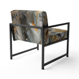Autumn Jazz Abstract Expressionism - Modern Accent Slipper Chair