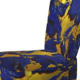 Afternoon Sun Abstract Expression In Admiral Blue - Modern Arm Chair