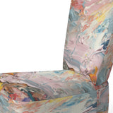 Summer Pastel Groove Abstract Expressionism - Modern Accent Side Chair