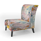 Summer Pastel Groove Abstract Expressionism - Modern Accent Side Chair