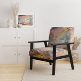 Summer Pastel Groove Abstract Expressionism - Modern Accent Side Chair