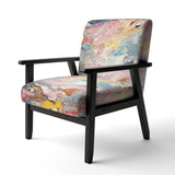Summer Pastel Groove Abstract Expressionism - Modern Accent Side Chair