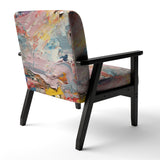 Summer Pastel Groove Abstract Expressionism - Modern Accent Side Chair