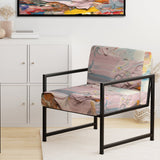 Summer Pastel Groove Abstract Expressionism - Modern Accent Side Chair