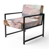 Summer Pastel Groove Abstract Expressionism - Modern Accent Side Chair