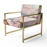 Summer Pastel Groove Abstract Expressionism - Modern Accent Side Chair