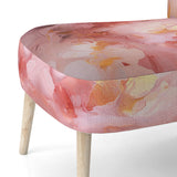 Gentle Pink Serenity Abstract Watercolor - Upholstered Modern Accent Chairs