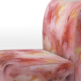 Gentle Pink Serenity Abstract Watercolor - Upholstered Modern Accent Chairs