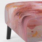 Gentle Pink Serenity Abstract Watercolor - Upholstered Modern Accent Chairs