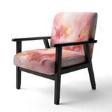 Gentle Pink Serenity Abstract Watercolor - Upholstered Modern Accent Chairs