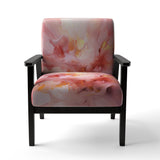 Gentle Pink Serenity Abstract Watercolor - Upholstered Modern Accent Chairs