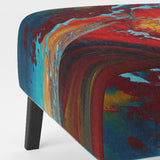 Rhythmic abstract Teal Awakening - Modern Accent Side Chair