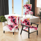 Exquisite Fluidity Magenta Ink Clouds - Modern Arm Chair