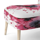 Exquisite Fluidity Magenta Ink Clouds - Modern Arm Chair