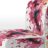 Exquisite Fluidity Magenta Ink Clouds - Modern Arm Chair