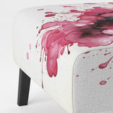 Exquisite Fluidity Magenta Ink Clouds - Modern Arm Chair