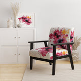 Exquisite Fluidity Magenta Ink Clouds - Modern Arm Chair
