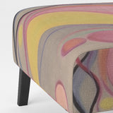Shadow Dance Yellow & Pink Vintage Illustration - Modern Arm Chair
