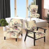 Dancing Alone Minimal Abstract Painting - Upholstered Modern Accent Chairs