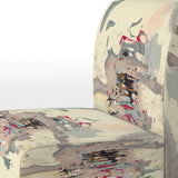 Dancing Alone Minimal Abstract Painting - Upholstered Modern Accent Chairs