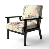 Dancing Alone Minimal Abstract Painting - Upholstered Modern Accent Chairs