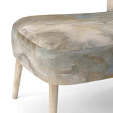 Serene Sensitivity In Gentle Retro Tones - Modern Accent Slipper Chair
