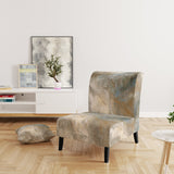 Serene Sensitivity In Gentle Retro Tones - Modern Accent Slipper Chair