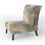 Serene Sensitivity In Gentle Retro Tones - Modern Accent Slipper Chair