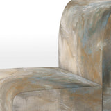 Serene Sensitivity In Gentle Retro Tones - Modern Accent Slipper Chair