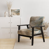 Serene Sensitivity In Gentle Retro Tones - Modern Accent Slipper Chair