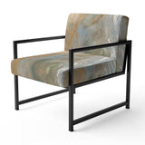 Serene Sensitivity In Gentle Retro Tones - Modern Accent Slipper Chair