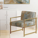 Serene Sensitivity In Gentle Retro Tones - Modern Accent Slipper Chair