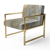 Serene Sensitivity In Gentle Retro Tones - Modern Accent Slipper Chair