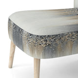 Gentle Gray Serenity - Modern Arm Chair