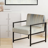 Gentle Gray Serenity - Modern Arm Chair