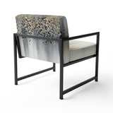 Gentle Gray Serenity - Modern Arm Chair