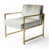Gentle Gray Serenity - Modern Arm Chair